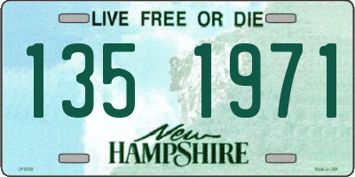 NH license plate 1351971