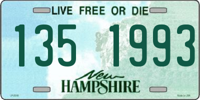 NH license plate 1351993