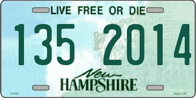 NH license plate 1352014