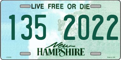 NH license plate 1352022