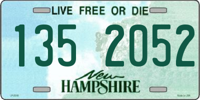 NH license plate 1352052