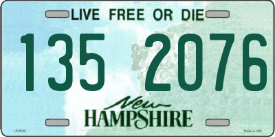 NH license plate 1352076