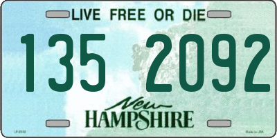 NH license plate 1352092