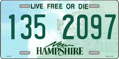 NH license plate 1352097