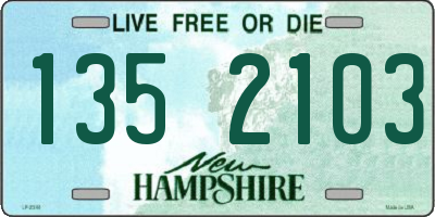 NH license plate 1352103