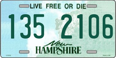 NH license plate 1352106