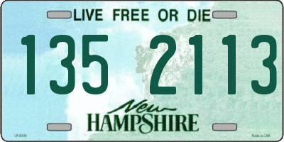 NH license plate 1352113