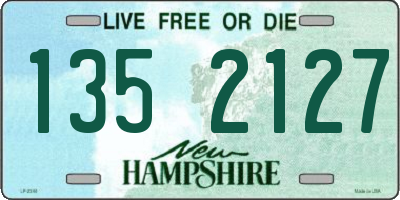 NH license plate 1352127