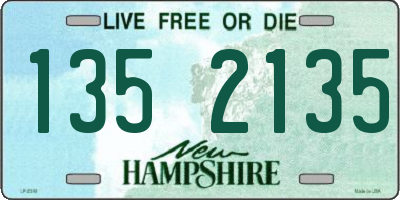 NH license plate 1352135