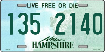 NH license plate 1352140