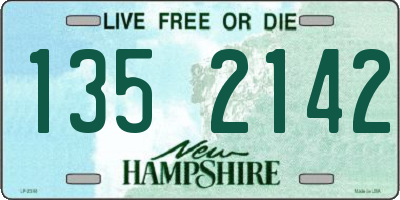 NH license plate 1352142