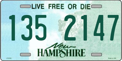 NH license plate 1352147