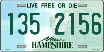 NH license plate 1352156