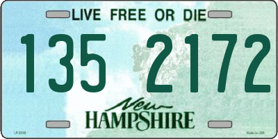 NH license plate 1352172