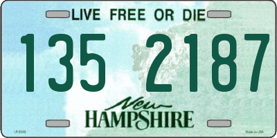 NH license plate 1352187