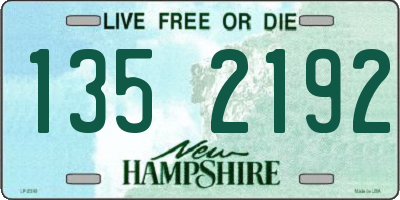 NH license plate 1352192