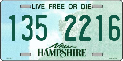 NH license plate 1352216