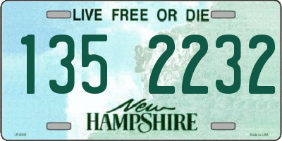 NH license plate 1352232