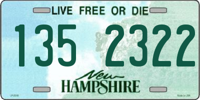 NH license plate 1352322