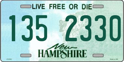 NH license plate 1352330