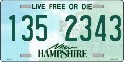 NH license plate 1352343