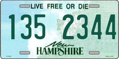 NH license plate 1352344