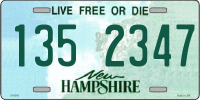 NH license plate 1352347
