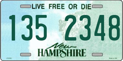 NH license plate 1352348