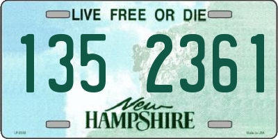 NH license plate 1352361