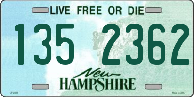 NH license plate 1352362