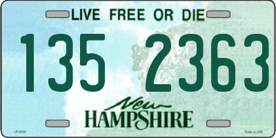 NH license plate 1352363
