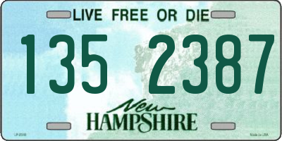 NH license plate 1352387