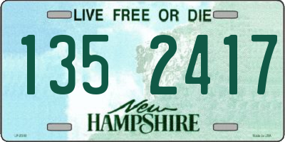 NH license plate 1352417