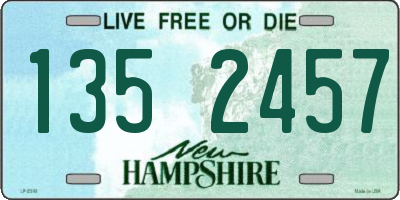 NH license plate 1352457