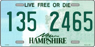 NH license plate 1352465