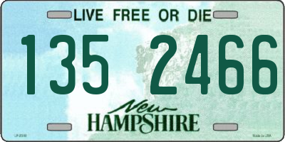 NH license plate 1352466