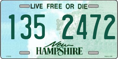 NH license plate 1352472
