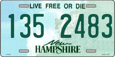 NH license plate 1352483