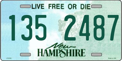 NH license plate 1352487