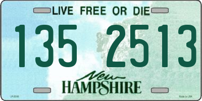 NH license plate 1352513