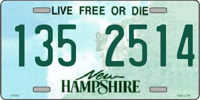 NH license plate 1352514