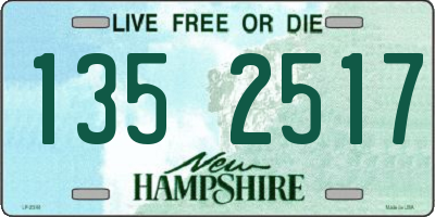 NH license plate 1352517