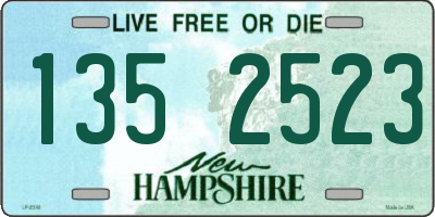 NH license plate 1352523