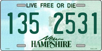 NH license plate 1352531