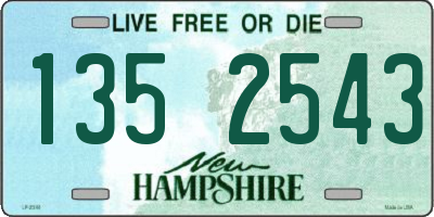 NH license plate 1352543