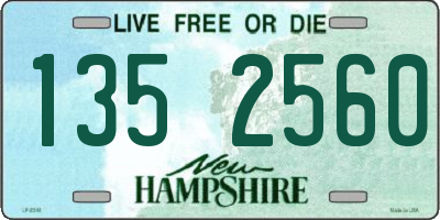 NH license plate 1352560