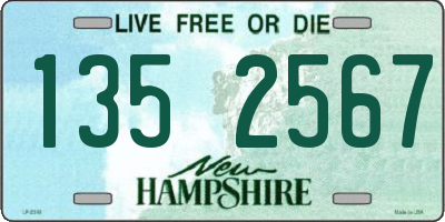 NH license plate 1352567