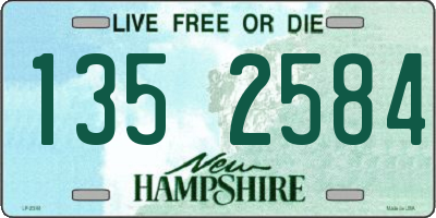 NH license plate 1352584