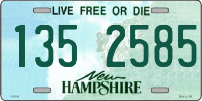NH license plate 1352585