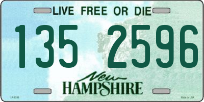 NH license plate 1352596
